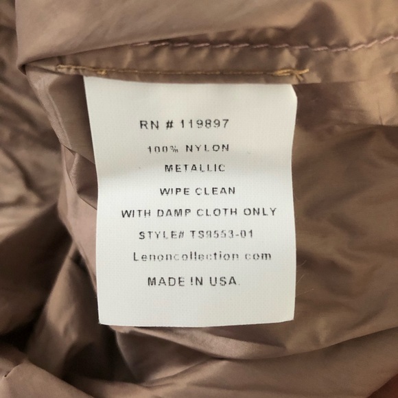 Lenon Golden Metallic Zip Up Jacket NWT Size XS - Picture 4 of 4